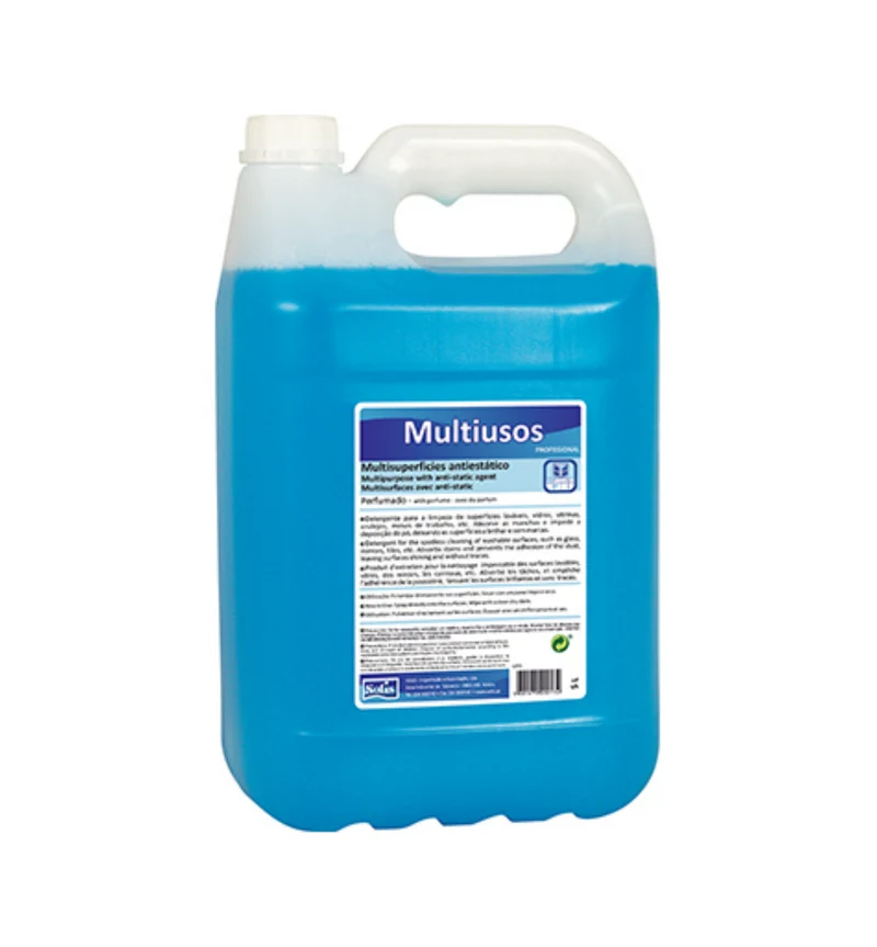 SOLIS Detergente Multiusos – Limpeza Sem Resíduos com Ação Antiestática para Superfícies Laváveis 5L