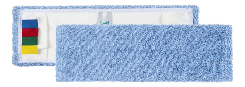 TTS Mopa Microblue com Bolsos para Limpeza de Superfícies Lisas