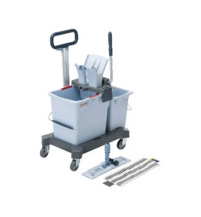 VILEDA Carro Kit Duplo UltraSpeed Pro – Sistema Profissional com Balde Duplo