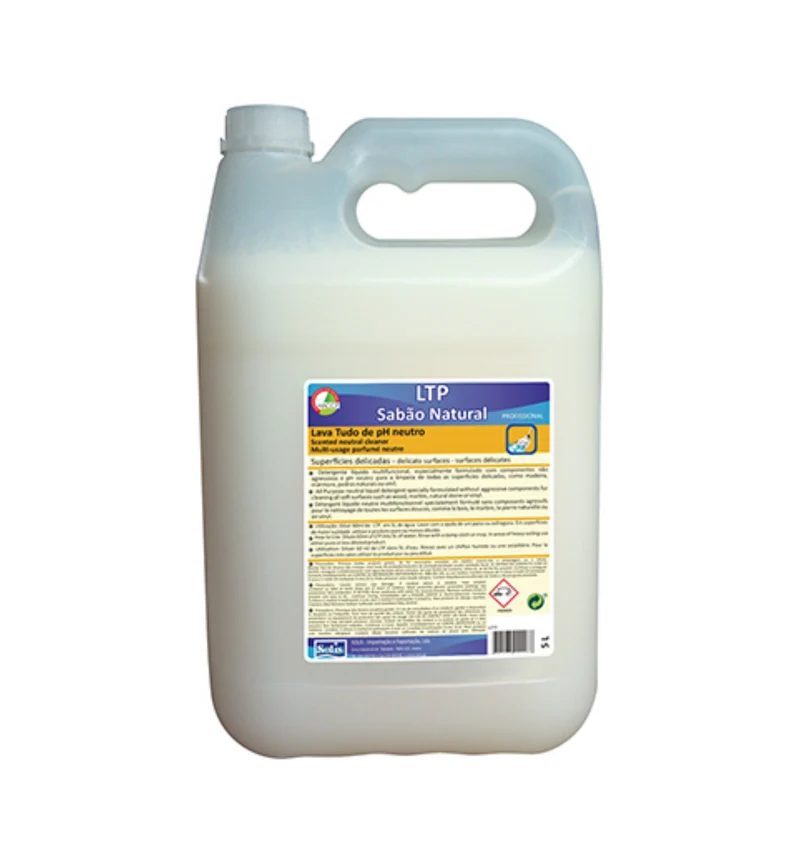 SOLIS Lava Tudo Delicado Sabão Natural – Detergente pH Neutro para Superfícies Delicadas e Madeiras 5L