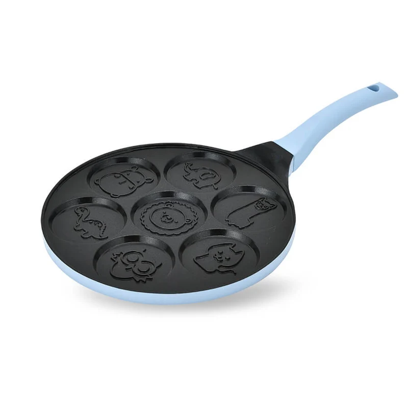 Maestro-Pfannkuchenpfanne, Tiermotiv, Durchmesser 26 cm, Antihaftbeschichtung, Silikongriff, für alle Herdarten geeignet, MR-1222-C