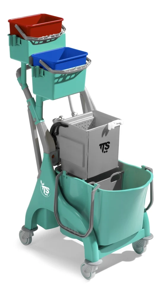 TTS Carro Limpeza Nick Plus 23 com Balde de 28 L