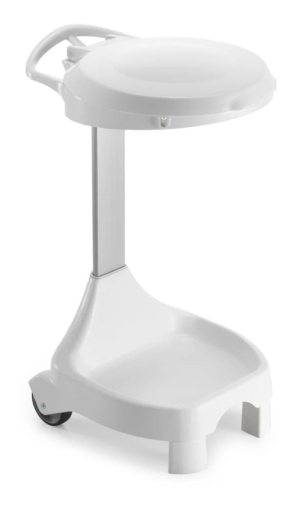 TTS Porta-Sacos Smile 60 de 120 L com Tampa e Rodas