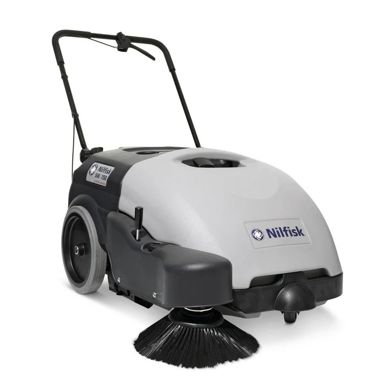 Nilfisk SW 750, handgeführte Kehrmaschine, mit Batterie