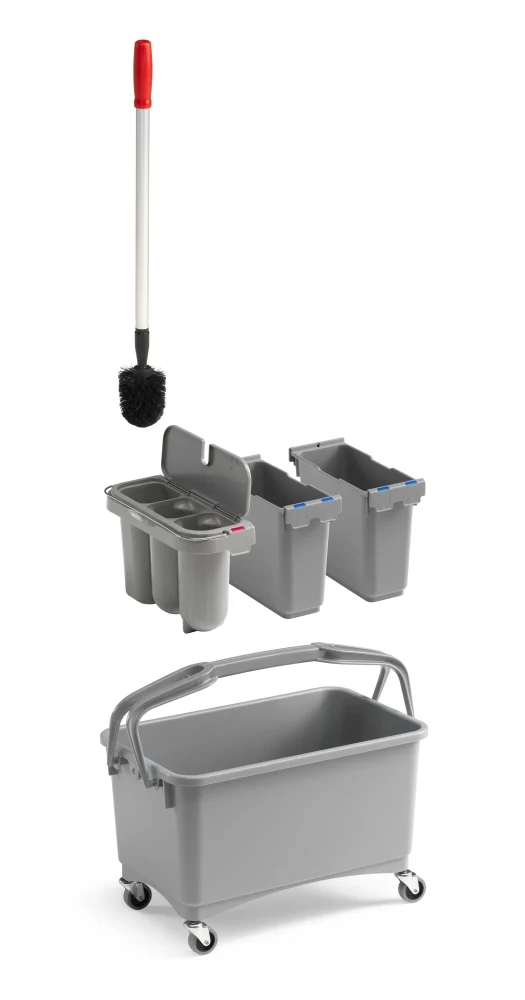 TTS Kit Balde Multiuso 28 L com Módulos Removíveis Eroy-03 – Ideal para Lavagem de Banheiro
