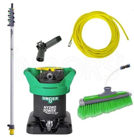 UNGER HydroPower Ultra Aluminio Kit para Limpeza de Vidros e Fachadas com Água Desmineralizada