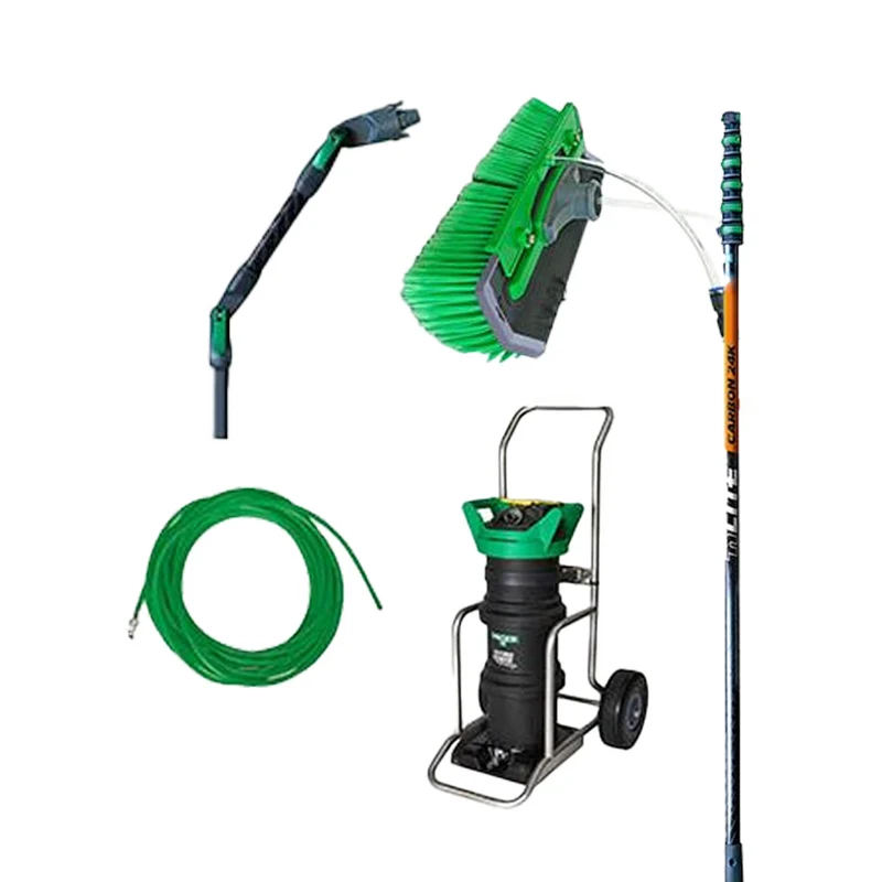 UNGER HydroPower Ultra Kit LC Carbon 24K 8,6 metros para Limpeza de Vidros e fachadas com água desmineralizada