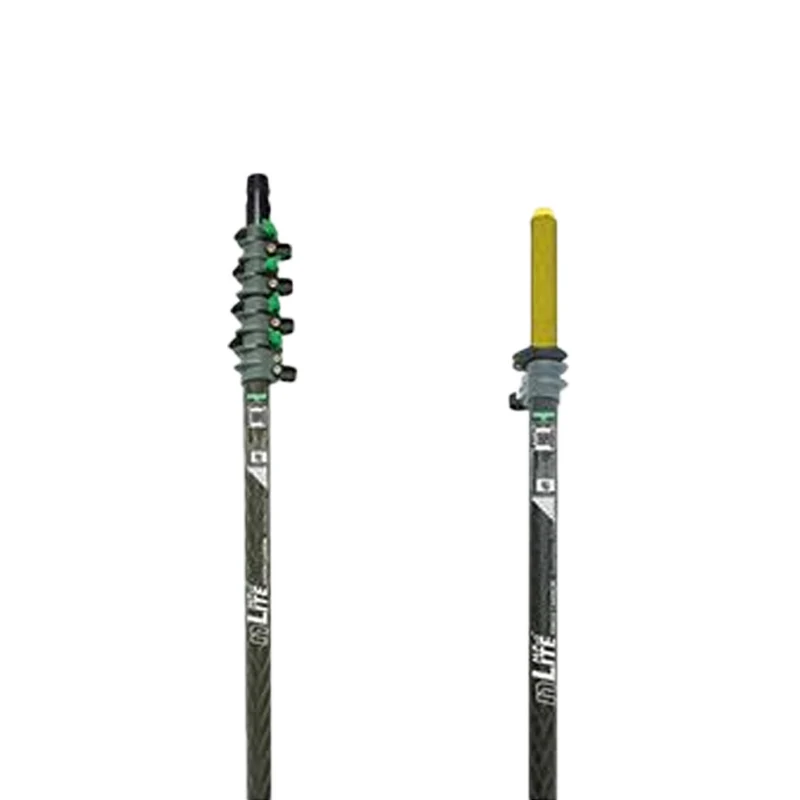 UNGER Cabo Telescópico Extensível nLITE Connect HiMod Carbono Limpeza de Vidros