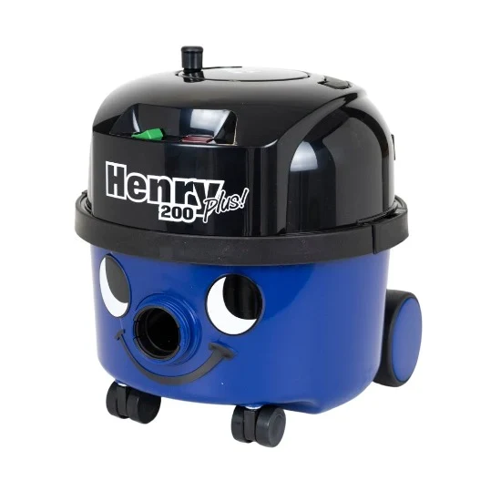NUMATIC Henry Plus Royal Blue – Aspirador de Pó Premium com Tubos em Aço Inox, Alta Eficiência e Filtragem HEPA