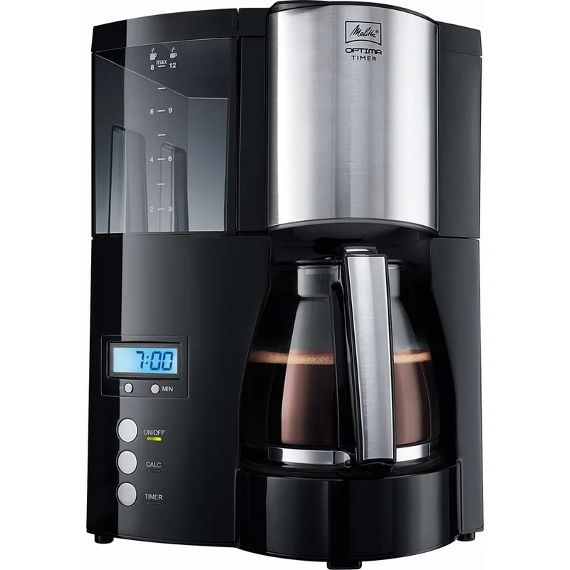 Melitta Optima Timer schwarz-Edelstahl
