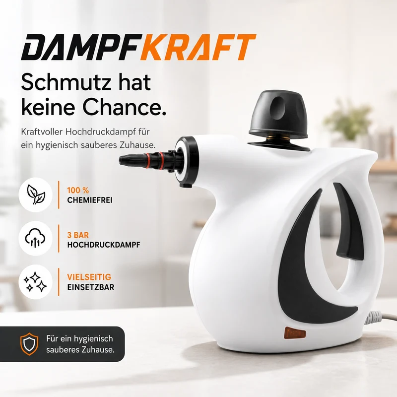 DampKraft® Hochtemperatur-Dampfreiniger