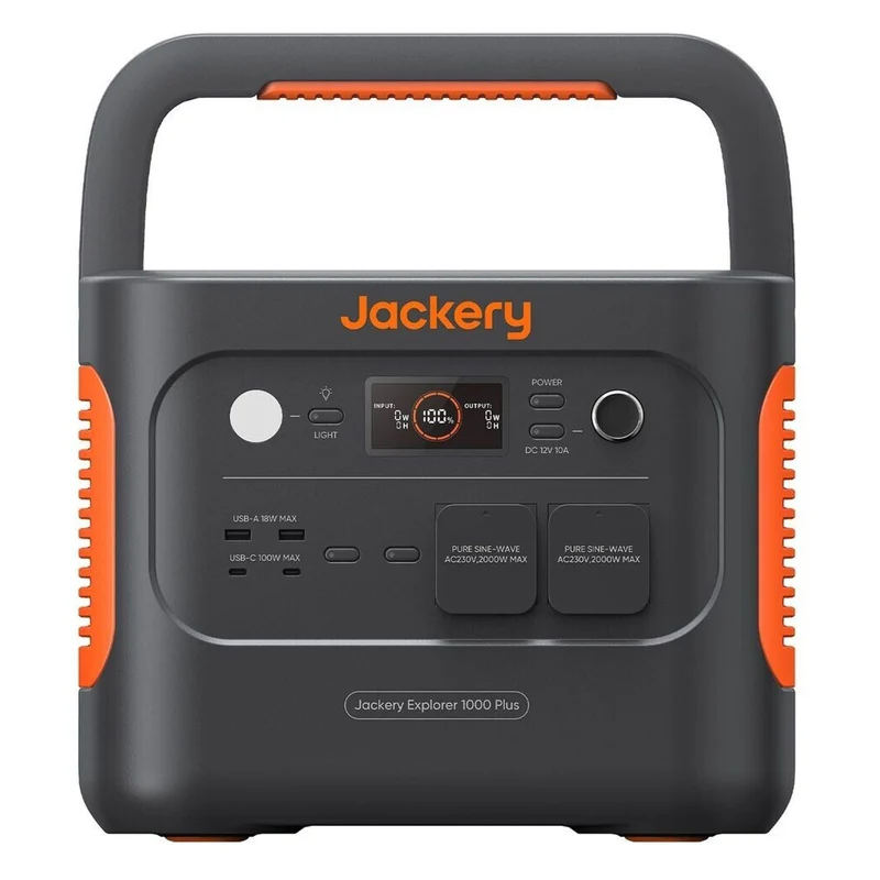 Jackery Explorer 1000 Plus tragbare Powerstation 1264 Wh 2x 2000 W 0% Mwst