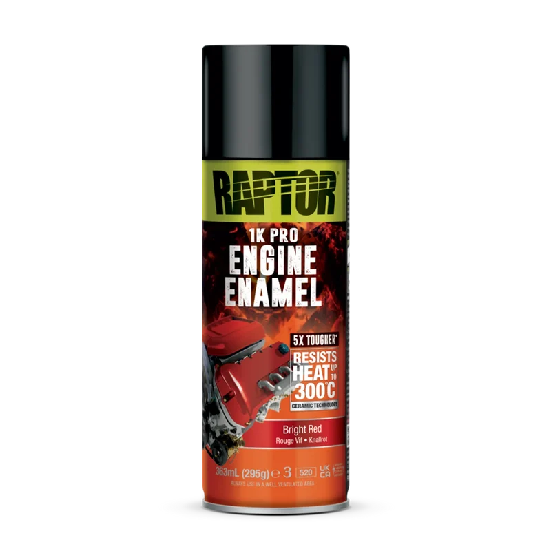 RAPTOR 1K Pro Motorlack Spray hitzebeständig bis 300 °C FARBWAHL