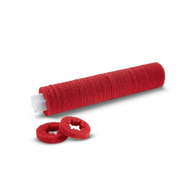 Walzenpad auf Hülse, Mittel, Rot, 400 mm