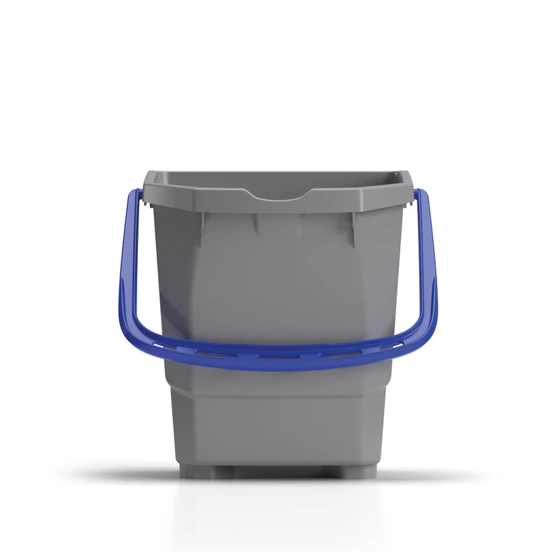 15 L grauer Eimer