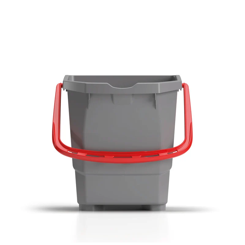 15 L grauer Eimer