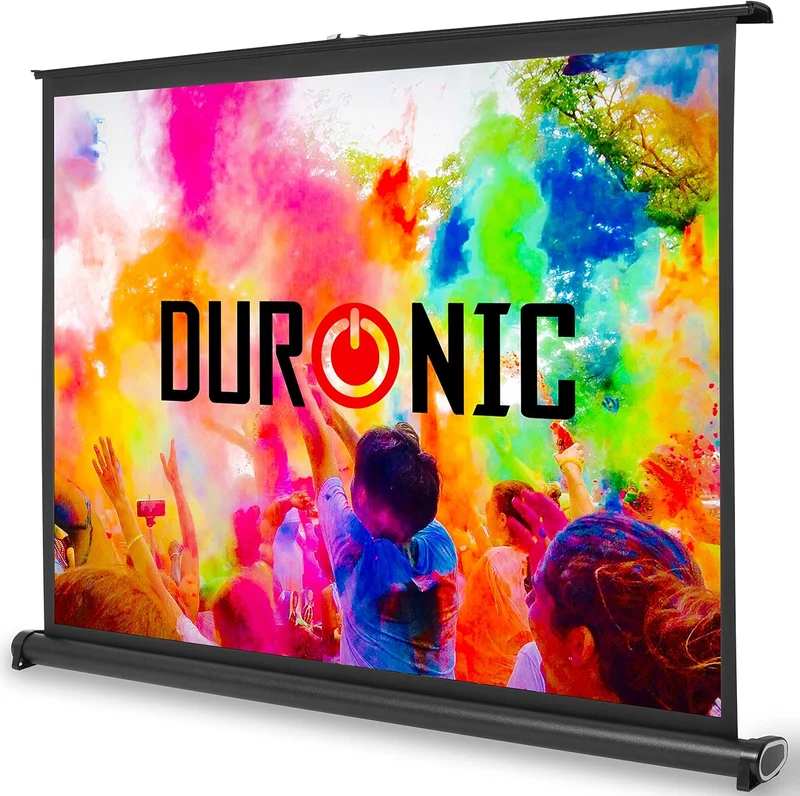 Duronic DPS40 4:3 Leinwand | 40 Zoll Mobile Beamerleinwand in Tragetasche mit 81 x 61 cm | 4:3 Heimkino mit 4K Full HD 3D | Gain 1.0 | Projektionsleinwand für Gaming, Büro, Präsentationen, Schulen