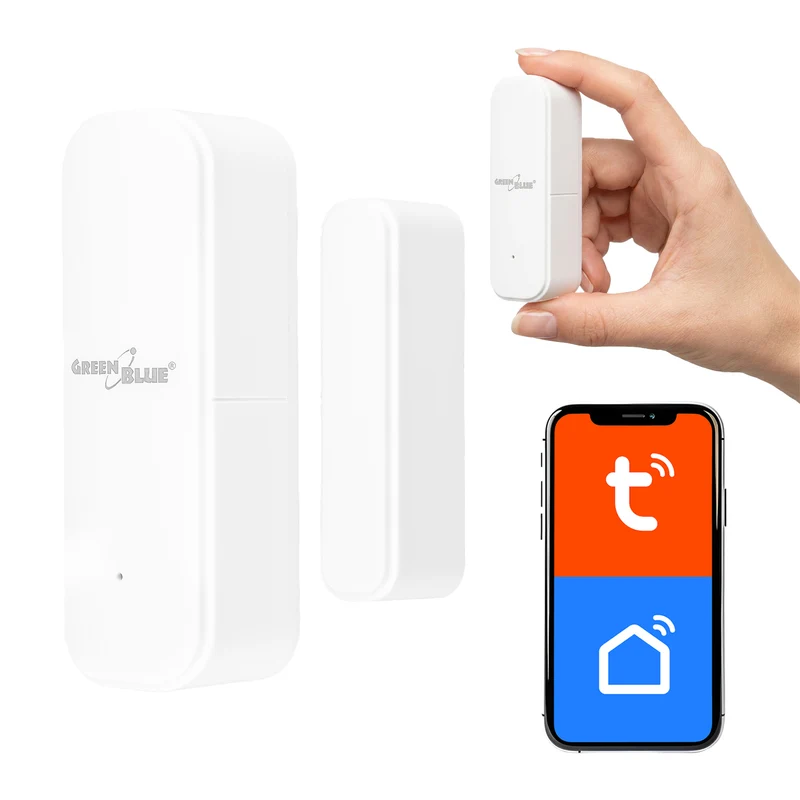 Drahtloser Reed-Schalter / WLAN-Öffnungssensor von GreenBlue, Android/iOS, für Türen / Fenster, 3,0 V DC, LR03x2, GB479 W