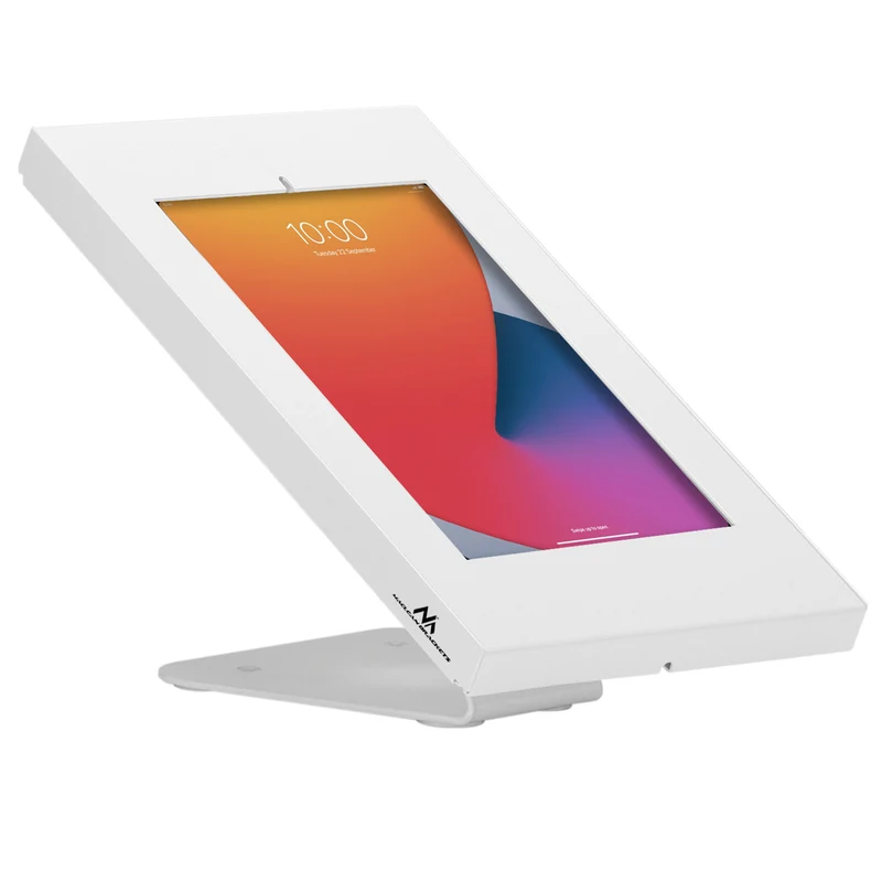 Tablet Halterung mit Diebstalschutz Tisch- oder Wandmontage Kompatibel mit 9.7"-11", iPad/iPad Air/iPad Pro, Samsung Galaxy Tab A/Tab A7/Tab S6 Lite (Weiß)