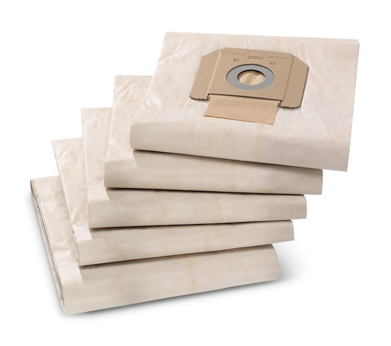 Papierfiltertüten, 5 Stück, NT 48, NT 65, NT 70, NT 72, NT 75, NT 80, WET VAC