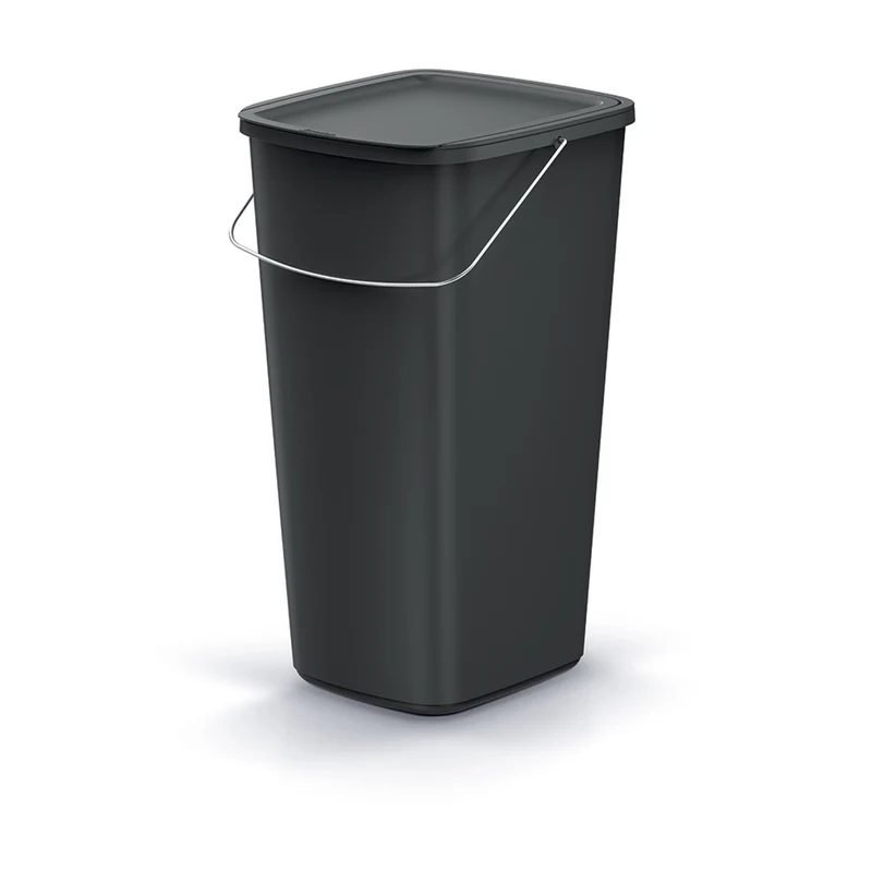 Papierkorb Keden, schwarz, Inhalt 25L, Compacta Q Basic
