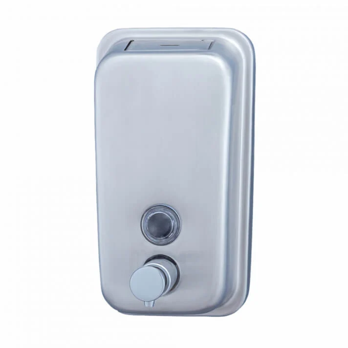 JOFEL Dispensador de Sabão Vertical Inox Clássica 0,5L Recarregável
