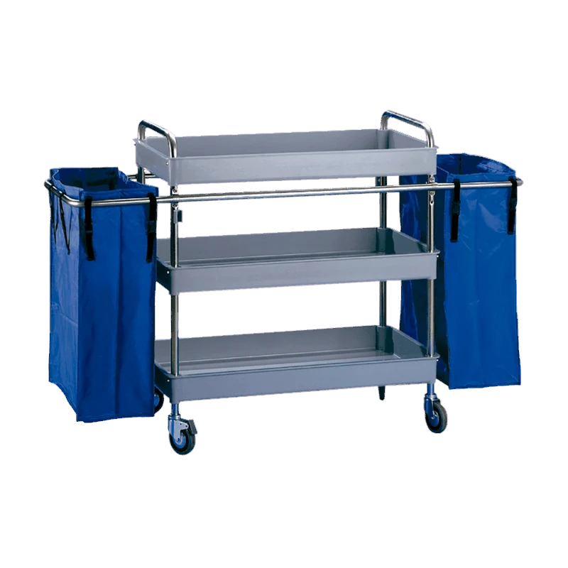 JOFEL Carro de Limpeza Aço Inox Grande