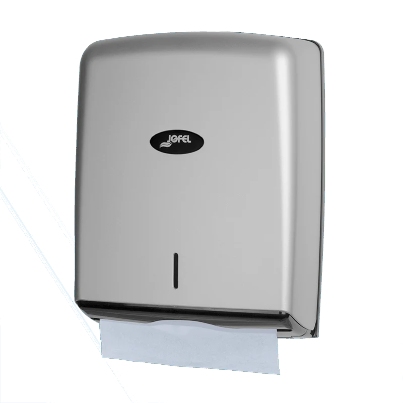 JOFEL Dispensador de Papel Z-FOLD VALOR Prata ABS 600T