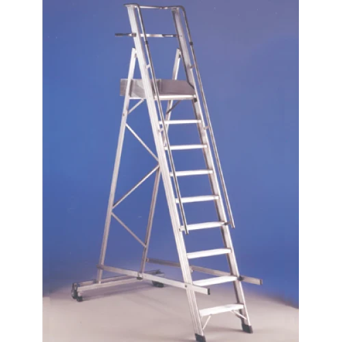 TECA Escadote Industrial Elite Master – Plataforma Estável e Estrutura Dobrável em Alumínio para Uso Profissional