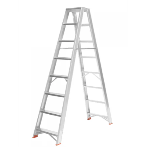 TECA Escadote Industrial Duplo – Estrutura Reforçada e Conforto para Trabalhos de Maior Altura e Carga