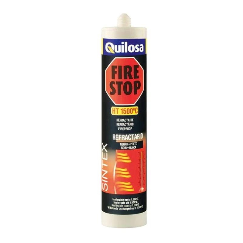 QUILOSA Massa Refratária SINTEX Negra 300ml – Alta Resistência a 1500 °C e Fogo Direto
