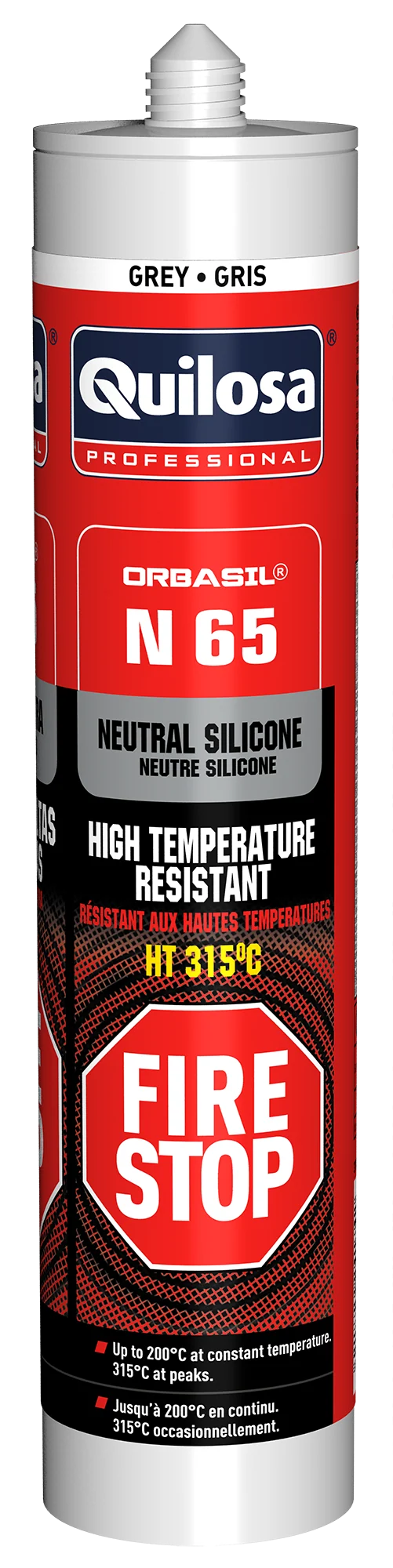 QUILOSA ORBRASIL N-65 Silicone Neutro Alta Temperatura – Resistente até 315 °C, Uso Técnico e Doméstico
