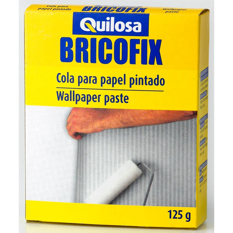 QUILOSA BRICOFIX – Cola para Papel Pintado em Pó, Antimofo e Fácil de Preparar