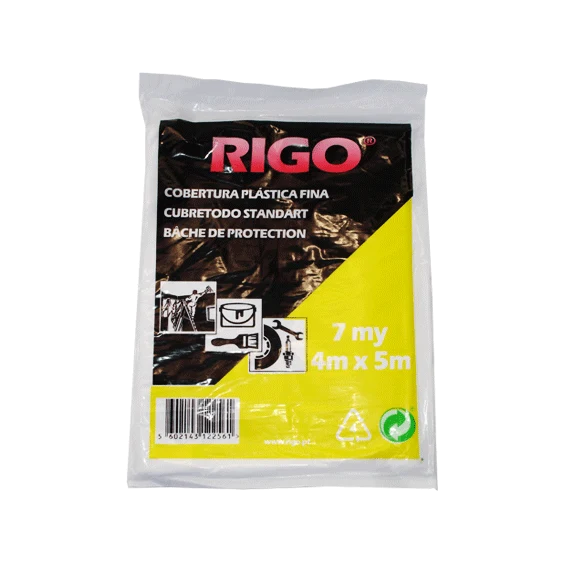 RIGO Cobertura Plástica para Pintura - Proteger Objetos e Superfícies Contra Trabalhos de Pintura