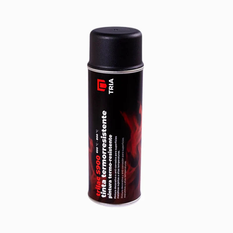 TRIA TRILAC - TINTA ALTA TEMPERATURA PRETO e ANTRACITE 400ml