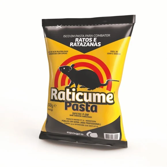 RATICIDA RATICUME PASTA - 150g - Caixa com 20 unidades