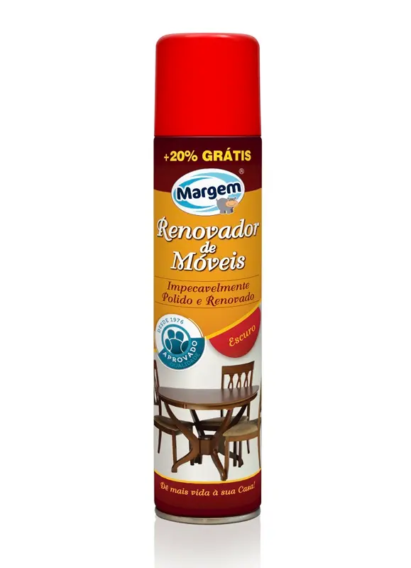 MARGEM - RENOVADOR MÓVEIS AEROSSOL 300ml ESCURO