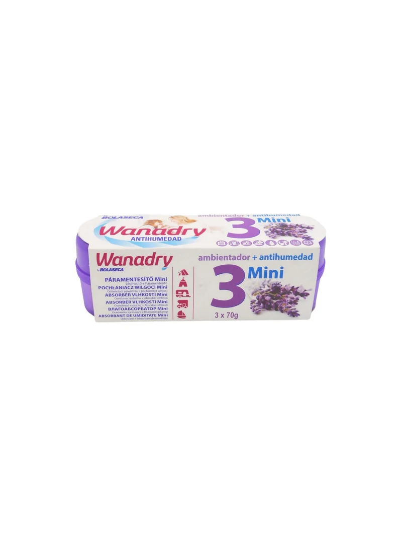 WANADRY Ambientador Anti-humidade 3 x 70 gr