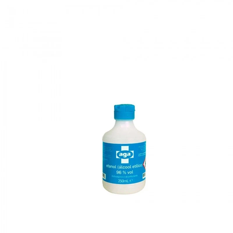 AGA ALCOOL 96% 250 ml - Caixa 24 unidades