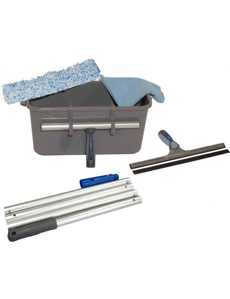 LEWI Kit completo de Limpeza de Vidros com Cabo Extensível
