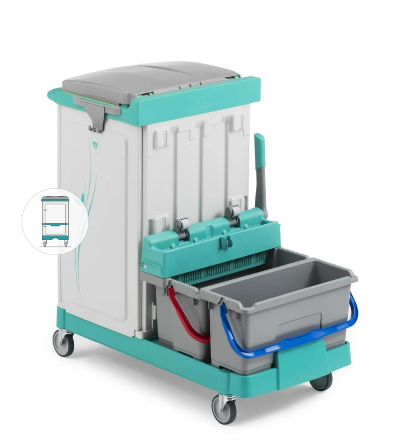 TTS Carro Limpeza Magic Line 440V7 – Porta-Sacos e Lavagem com Espremedor