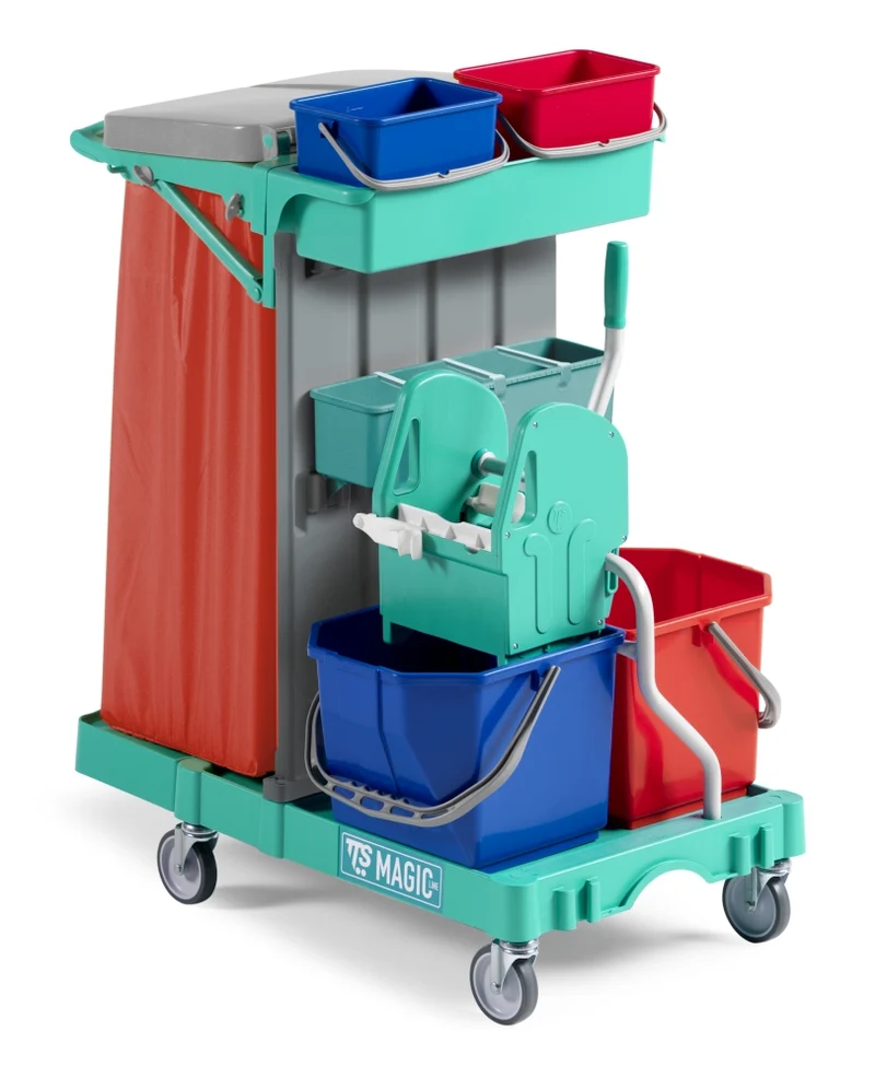 TTS Carro Limpeza Magic Line 70B – Porta Sacos e Lavagem