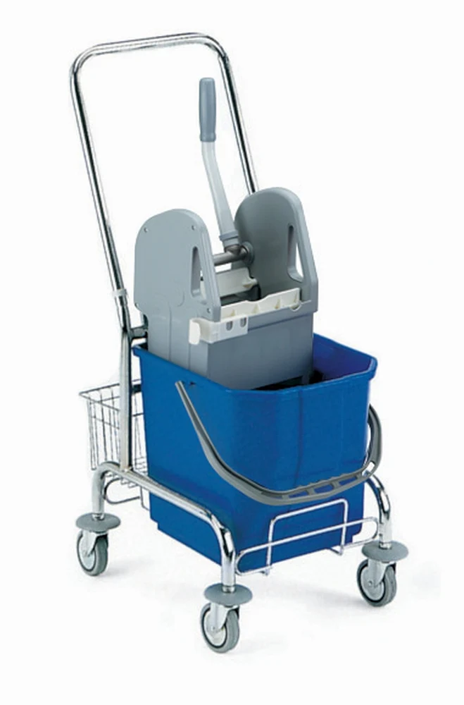 TTS Carro Limpeza Sting Cromado c/ Cesto 25L