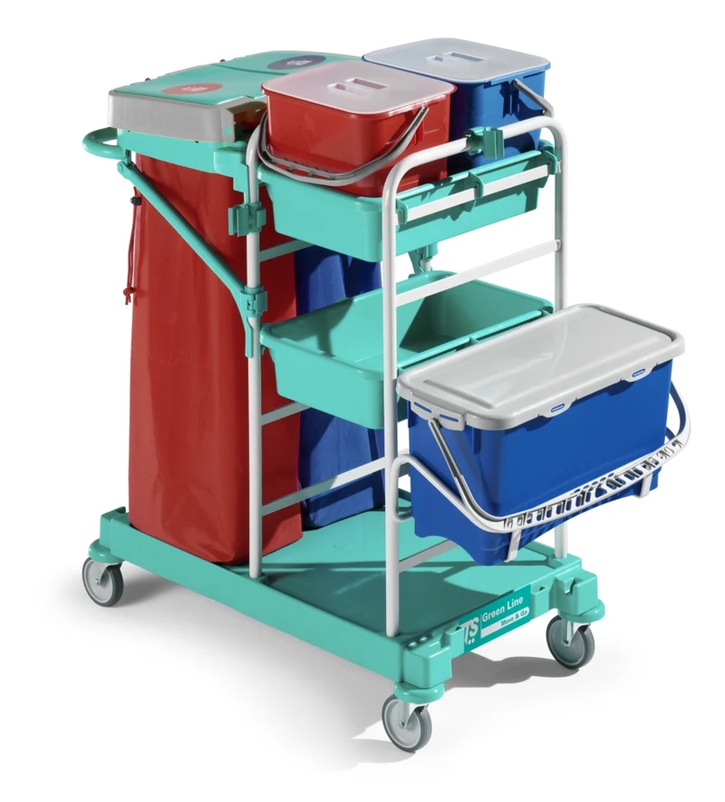 TTS Carro Limpeza Green Line Healthcare 1040
