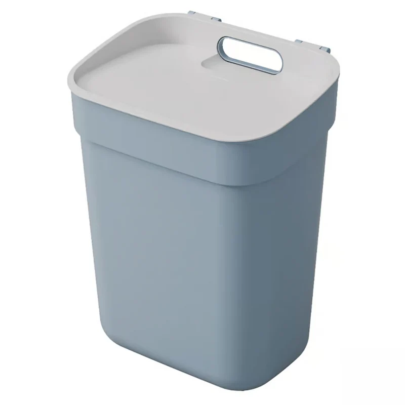 Curver Abfalleimer, für Recycling, 10 Liter, grau-blau, Ready To Collect