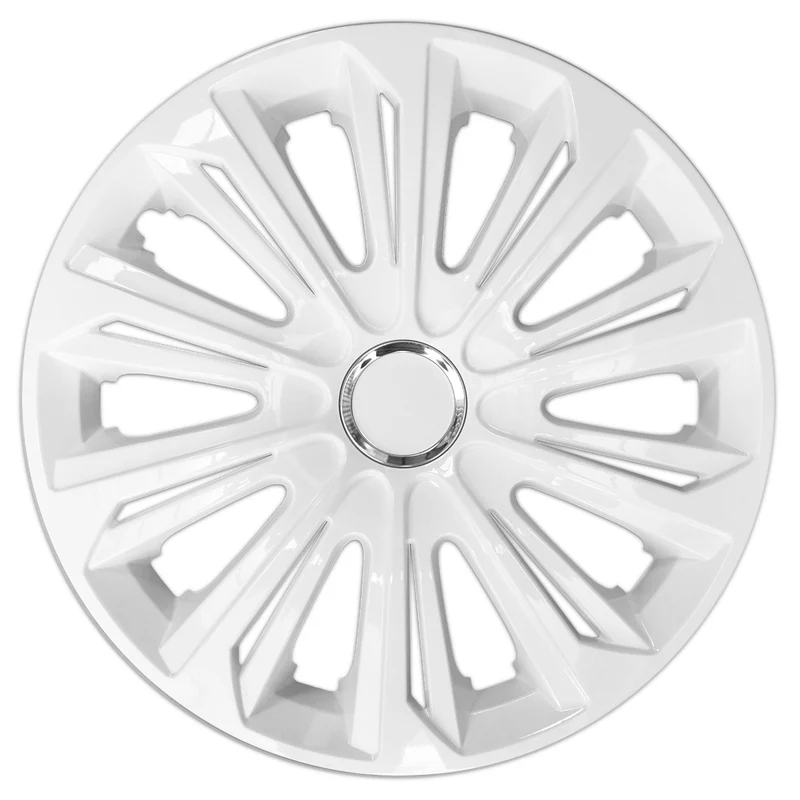 Radkappen Strong Weiß Lackiert 15" ABS-Kunststoff 4er Sets
