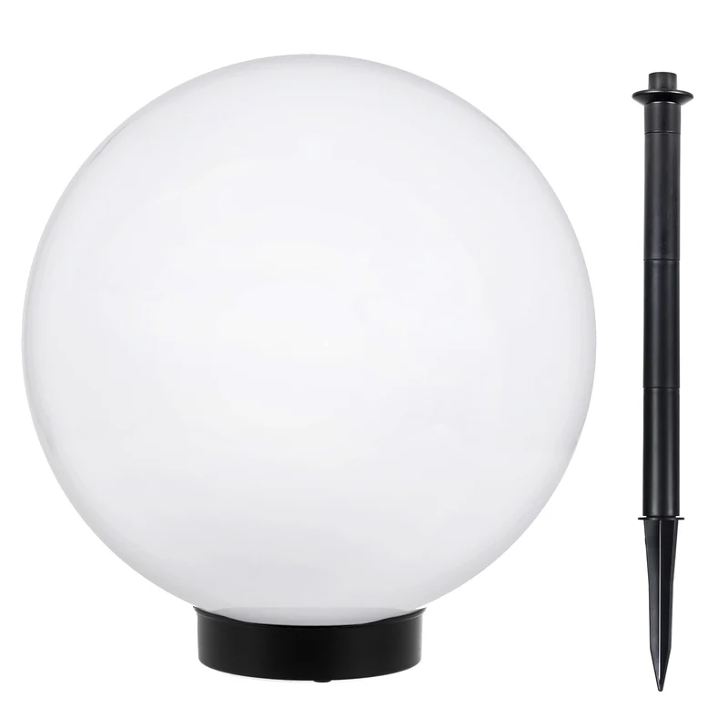 Solar LED Gartenlampe Große Kugel GB166 25x25x58cm, weiß