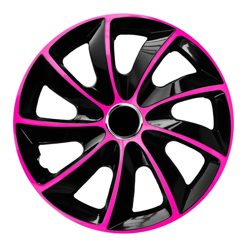 Radkappen Radzierblenden Radblenden - 4 Stück Komplettset - NRM EXTRA STIG - Rosa/Schwarz - 17" Zoll