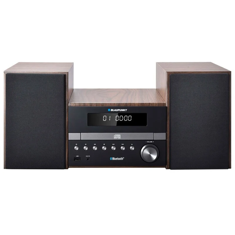 Mikro-HiFi System Stereoanlage mit Bluetooth und Fernbedienung Kompaktanlage FM-Radio 2x50W AUX LED Display CD-Player CD/-R/-RW/MP3/WMA