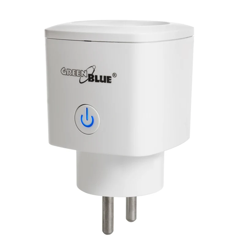 GreenBlue WiFi ferngesteuerte Steckdose, Android/iOS/Alexa/Google Home, Stromverbrauch, Timer, max. Energie, Zeitschaltuhr, max 3680W, Typ E, GB720 E